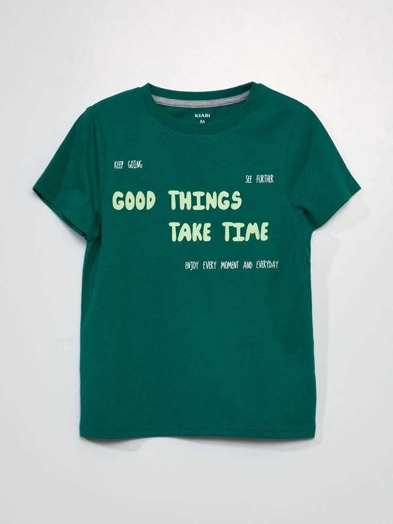 Tee shirt imprimé Vert