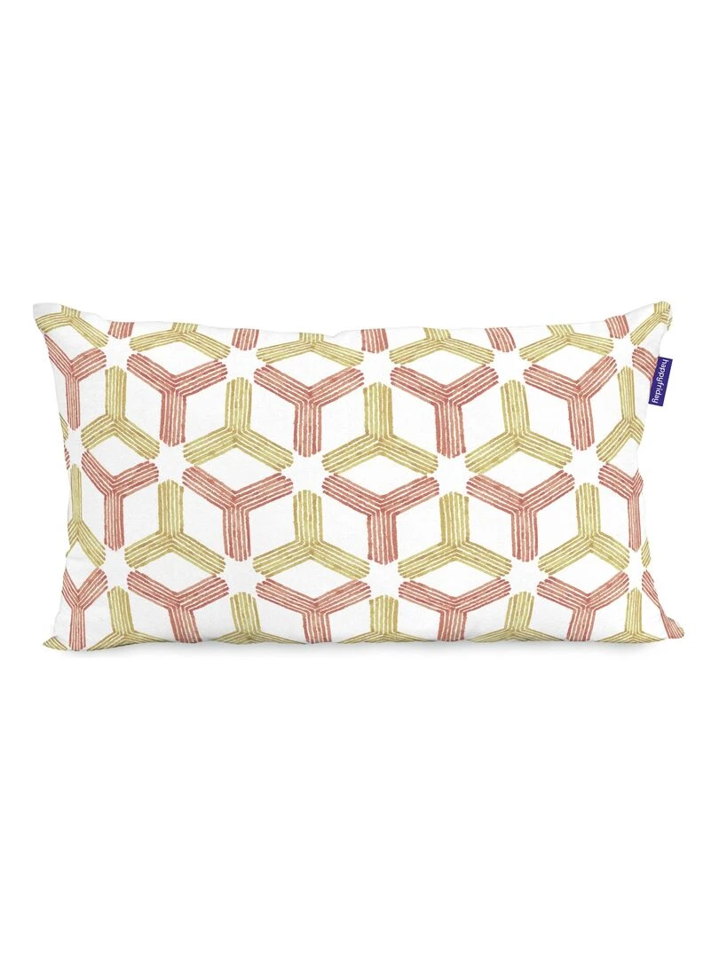 Housse de coussin Garden party "Happyfriday"   Blanc