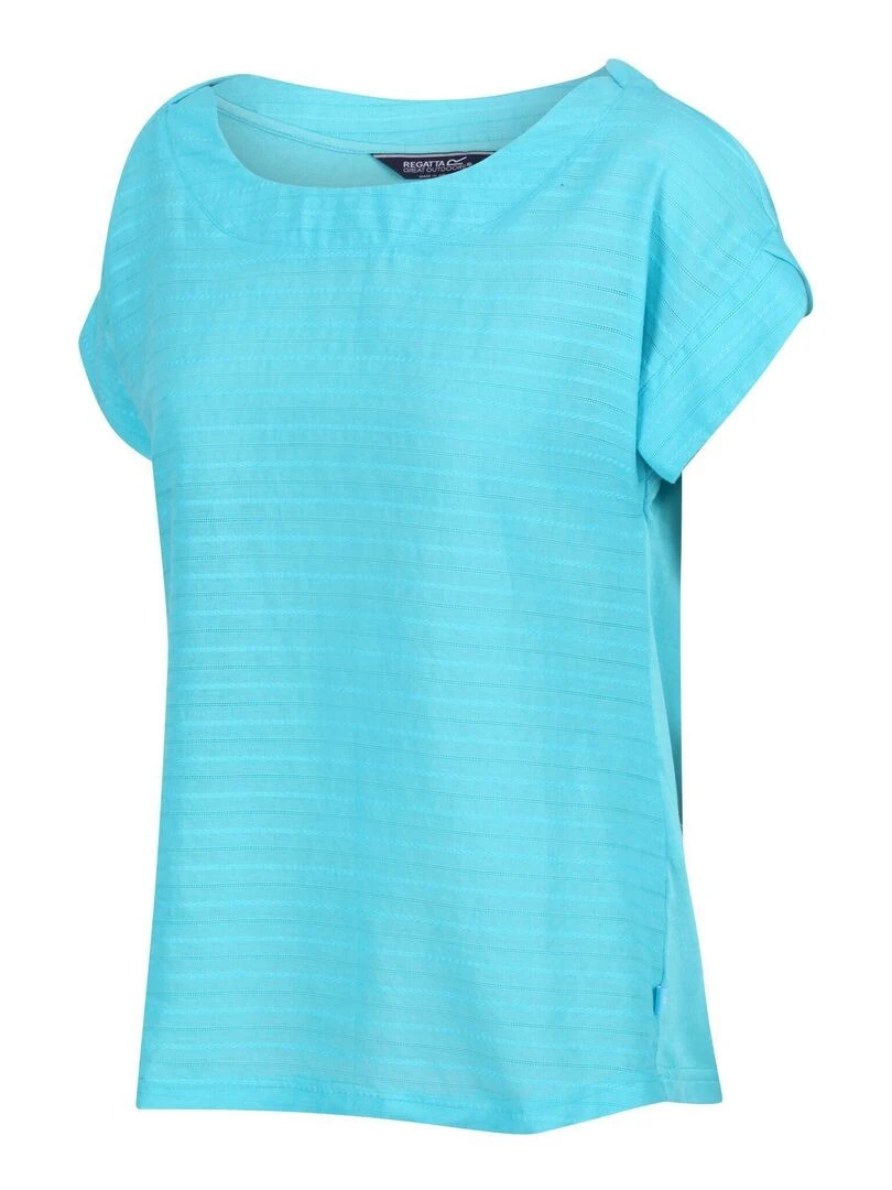 Regatta   T shirt ADINE   Bleu Vert Blanc