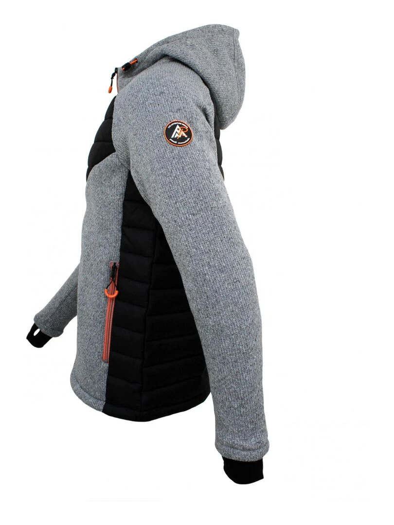 Polaire homme CURTIS   PEAK MOUNTAIN   Gris