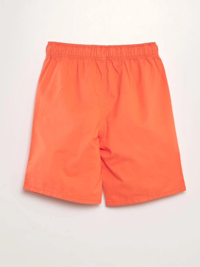 Bermuda uni Rouge orange