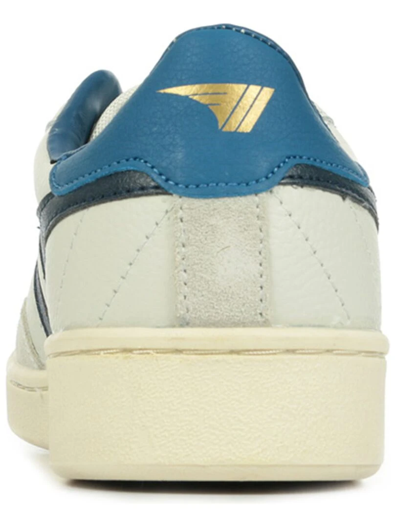 Baskets Gola Contact Leather   Blanc Bleu marine