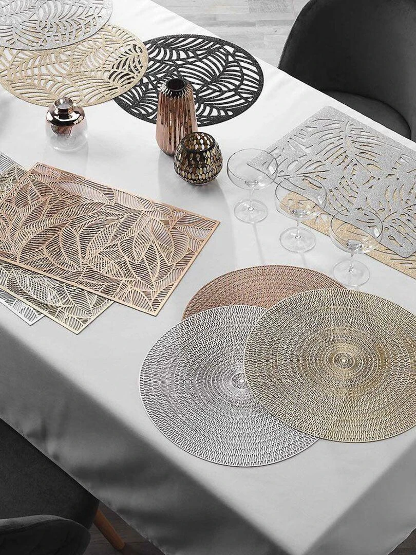 Lot de 2 sets de table Creole   Cuivre