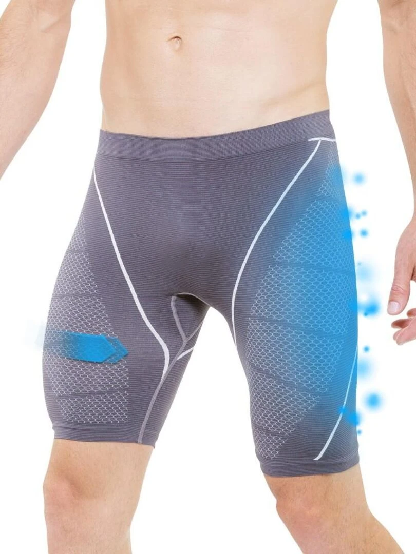 Cycliste de compression running Cellutex Gris clair
