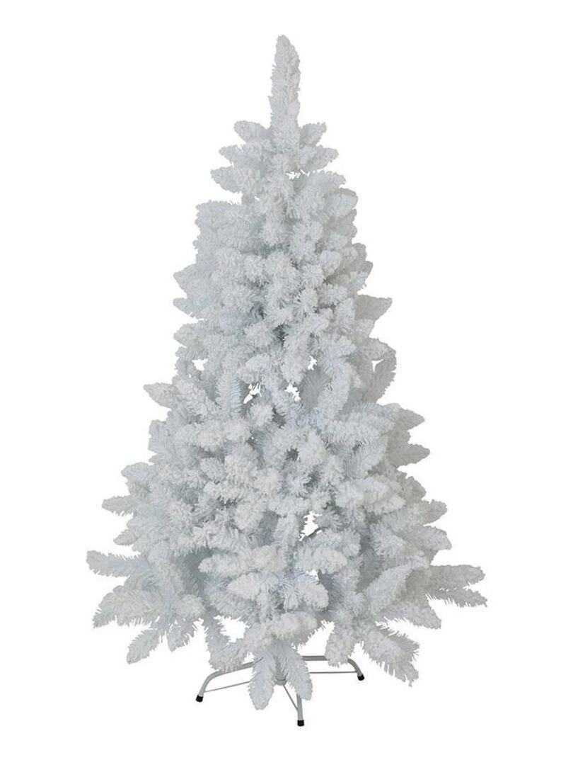 Sapin de Noel Artificiel Luxe Neige Floque H180 Blanc