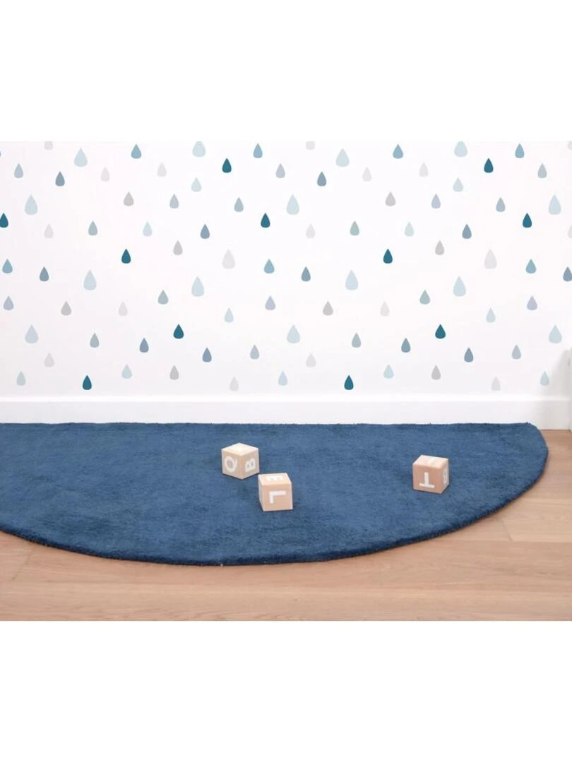 Tapis Coton Demi Lune (bleu Foncé) par Lilipinso 70 x 140 cm Bleu