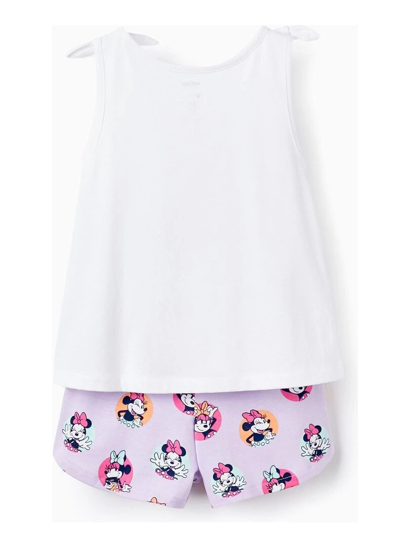 Haut + Short en Coton pour Fille 'Minnie' LICENSE Blanc
