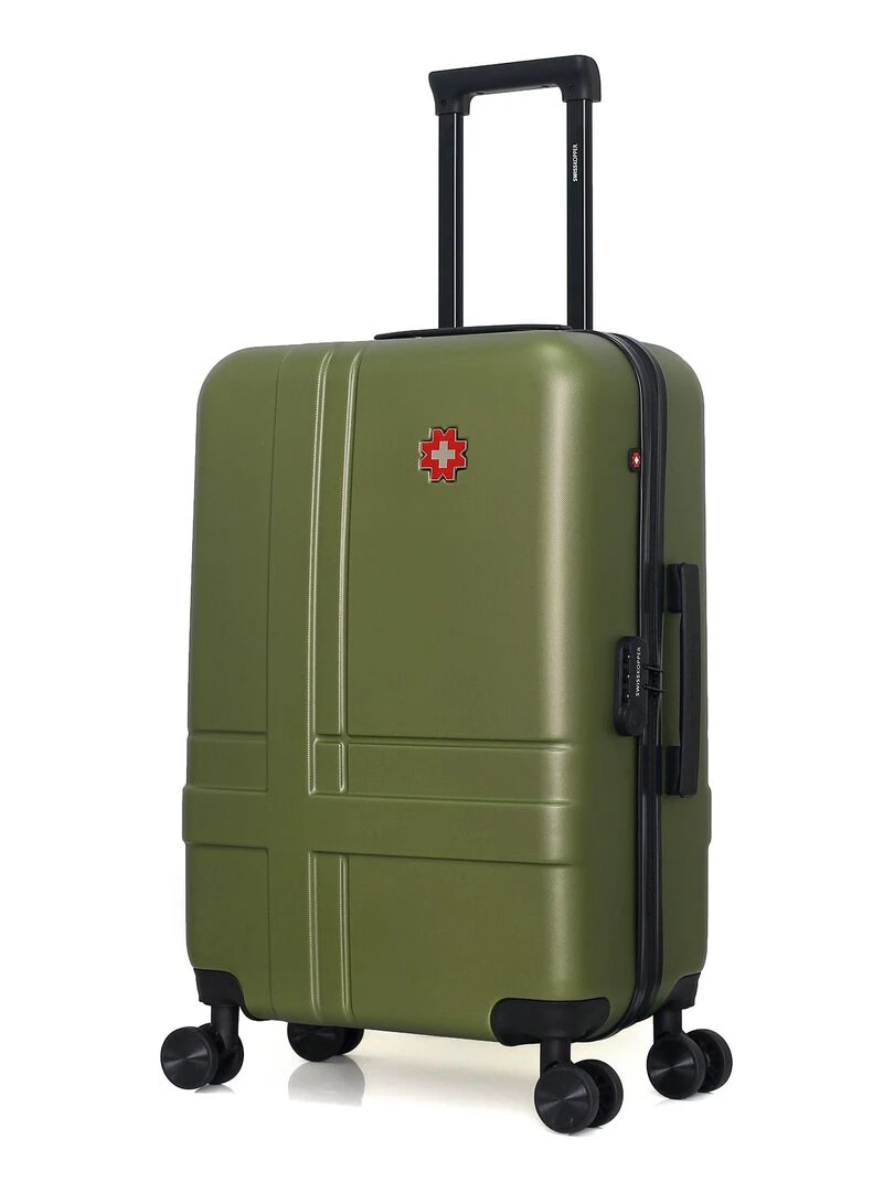 SWISS KOPPER VALISE WEEKEND ABS USTER 4 ROUES 65 CM Vert kaki