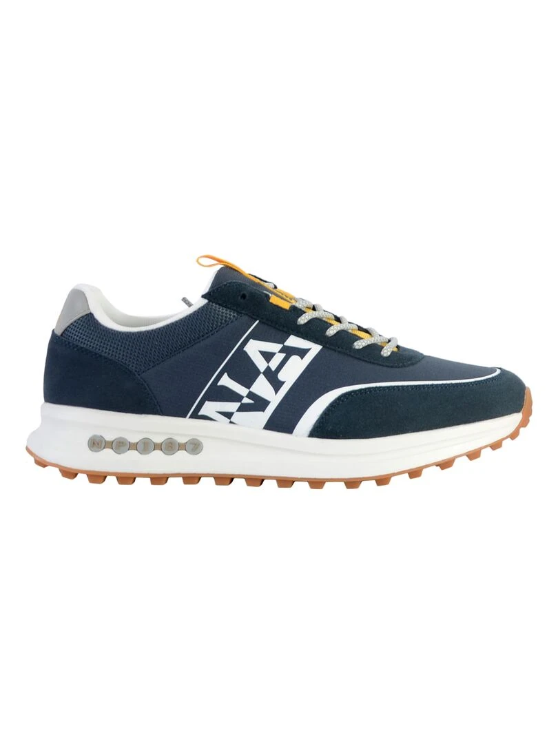 Basket Basse Cuir Napapijri Late Bleu