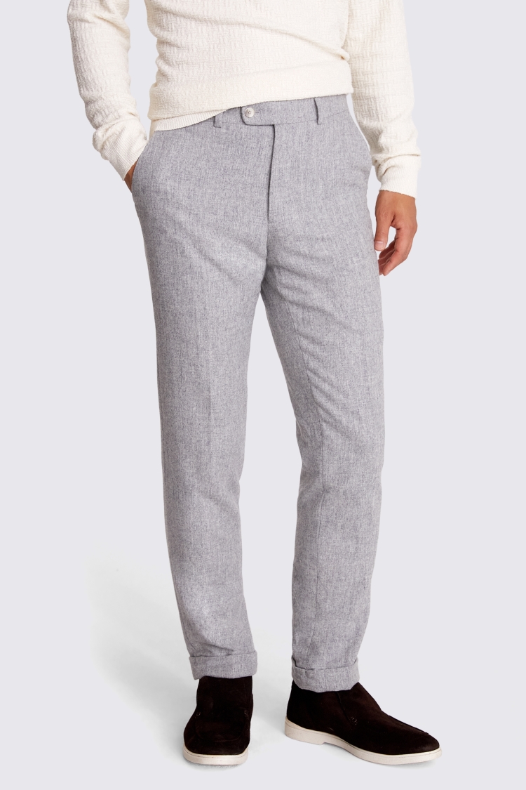 Regular Fit Charcoal Stretch Trousers   Buy Online at Moss