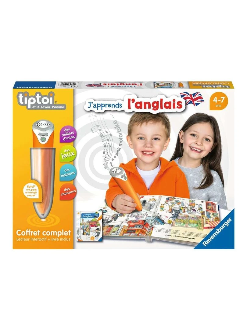 Tiptoi® Coffret Complet Lecteur Interactif + Livre J'apprends L'anglais N/A