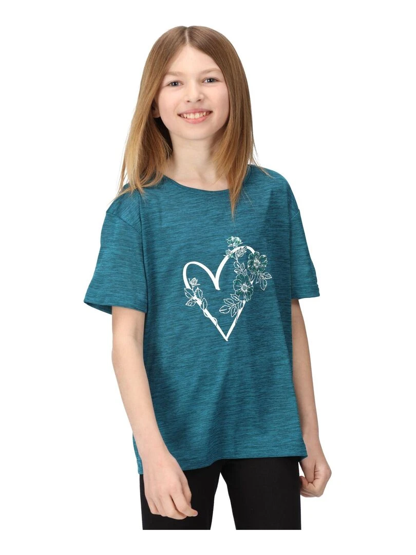 Regatta   T shirt FINDLEY KEEP GOING   Bleu Vert