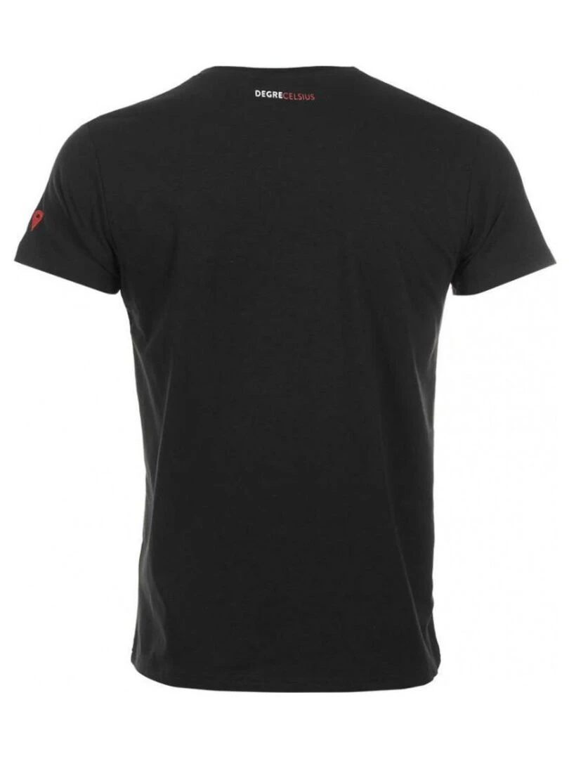 T shirt manches courtes homme CABOS DEGRE CELSIUS Noir Noir