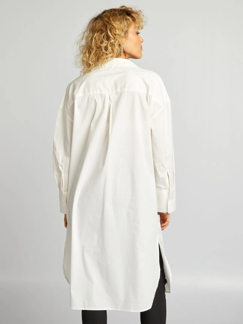 Chemise longue   Blanc