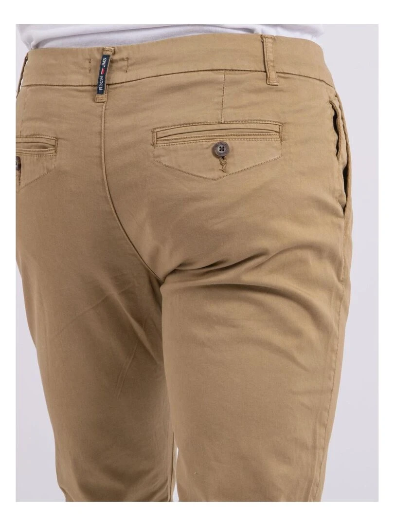 Pantalon chino CALES   Marron
