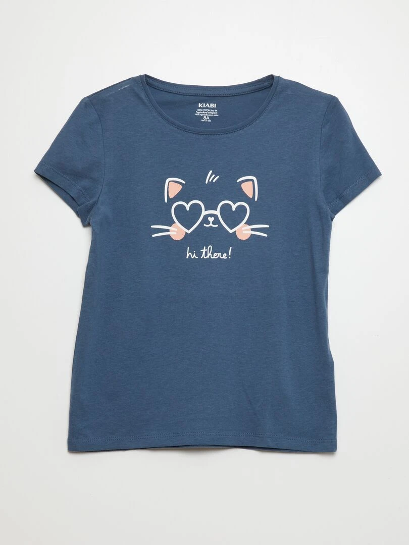 Lot de 3 t shirts imprimés   Orange/bleu/blanc