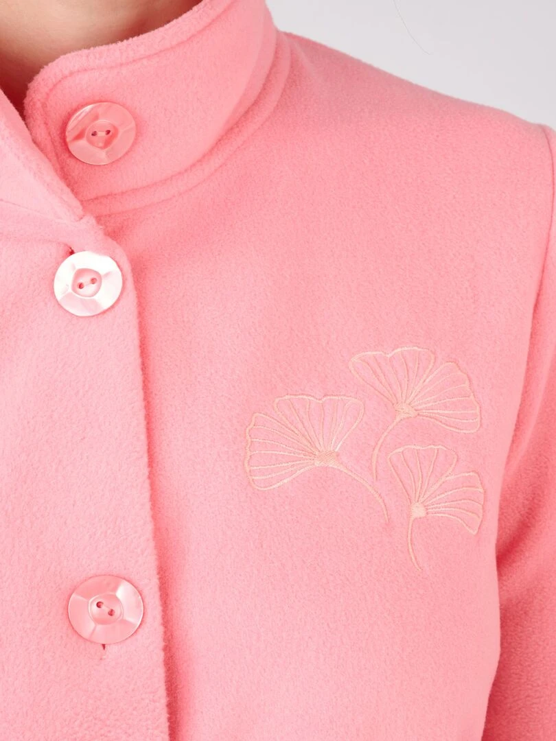 Robe de chambre longue en micropolaire Thermolactyl Damart Rose fushia