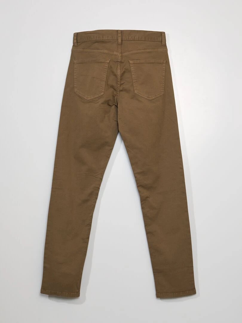 Jean slim 5 poches L32 marron