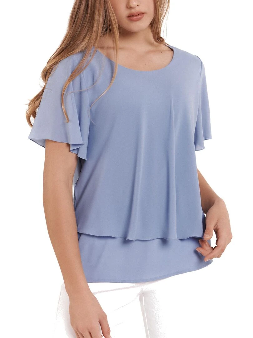 Top manches courtes Ensenada Bleu
