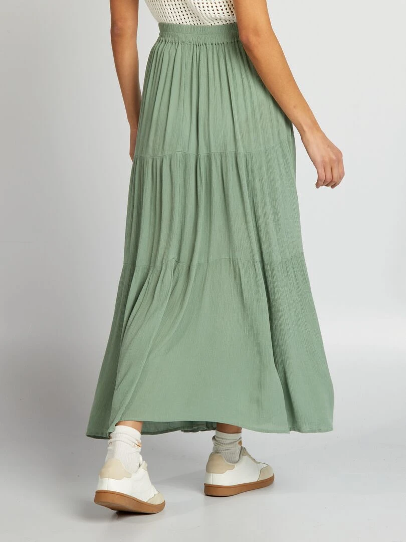 Jupe évasée   Vert