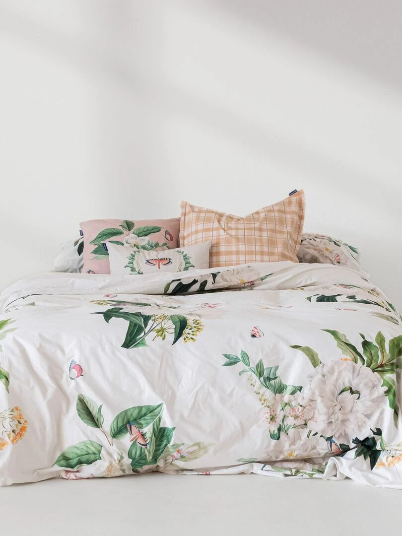 Housse de couette Azahara "Happyfriday" Blanc