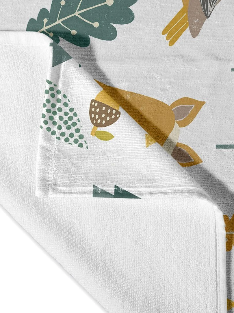 Serviette Harvestwood "Happyfriday" Blanc