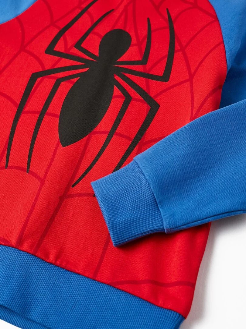 Sweat en coton avec capuche masque pour garçon 'Spider Man'  MARVEL SPIDERMAN   Rouge clair