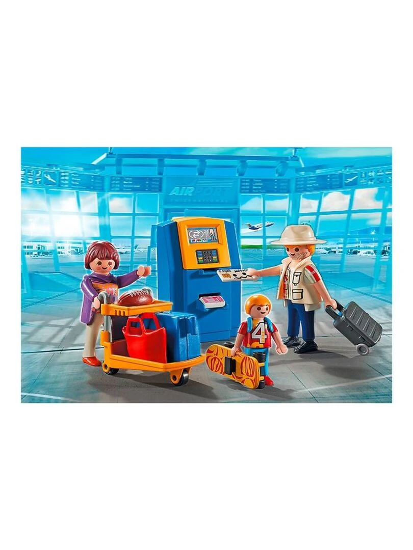 City Action Famille de vacanciers et borne d'enregistrement   N/A