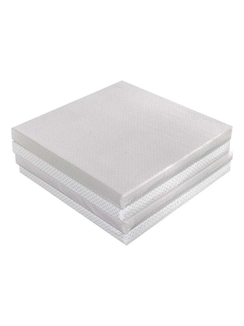 Tapis enfant d'éveil et de jeux GRIS 3 en 1 Transportable et deshoussable Gris