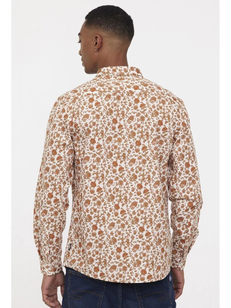 Lee Cooper   Chemise manches longues coton regular DIVIO   Beige