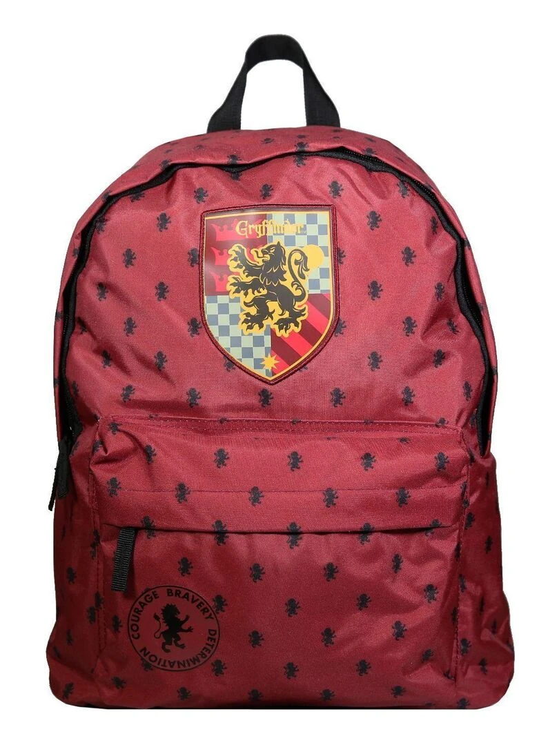Sac à dos 1 compartiment Harry Potter Gryffondor Rouge Bagtrotter Rouge
