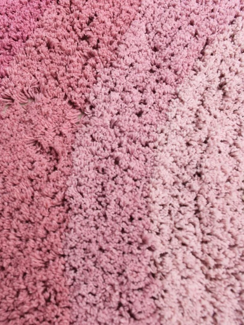 Tapis enfant ARKENSYEL BIO en coton 60x100 Fait main Lavable 30° Care&Fair Rose