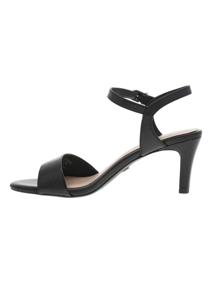 TAMARIS   Nu pieds talon bloc   Noir