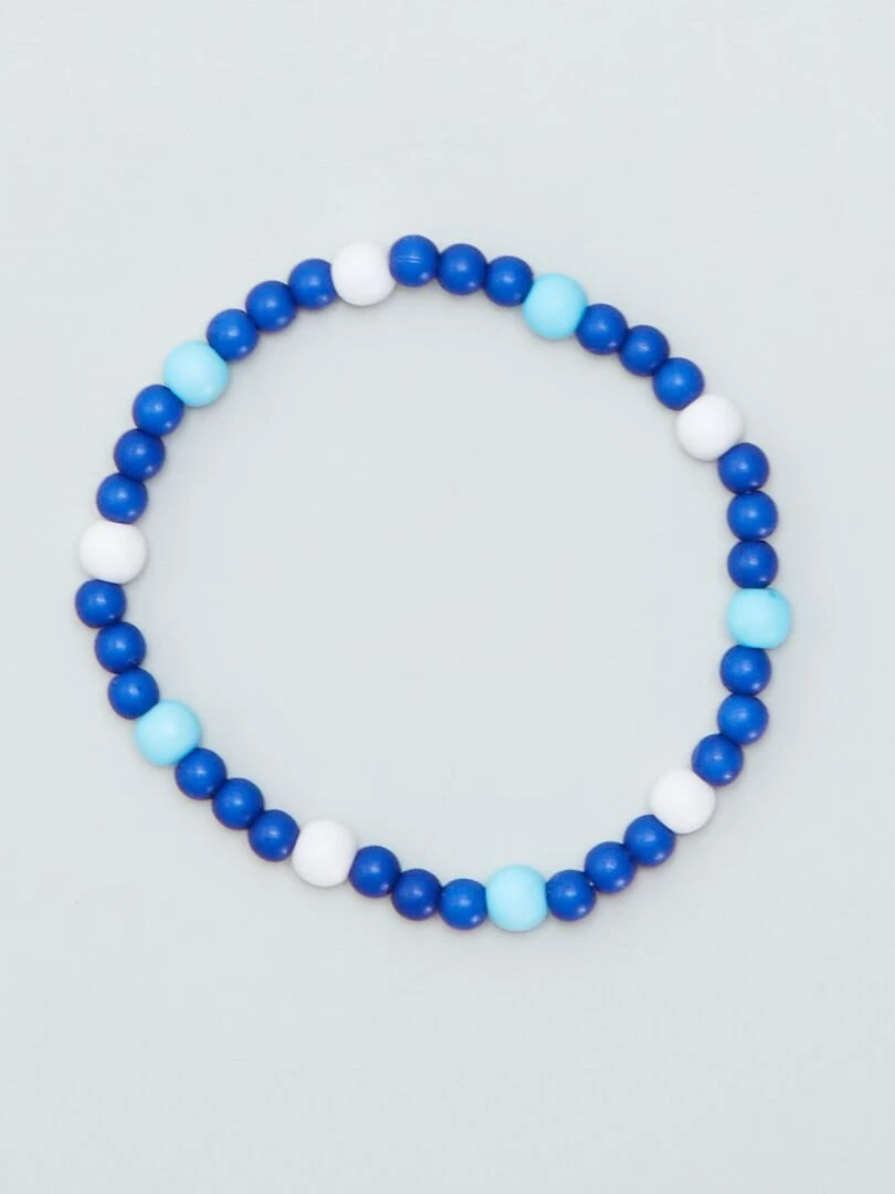 Lot de 2 bracelets perles 'Stitch'   Bleu