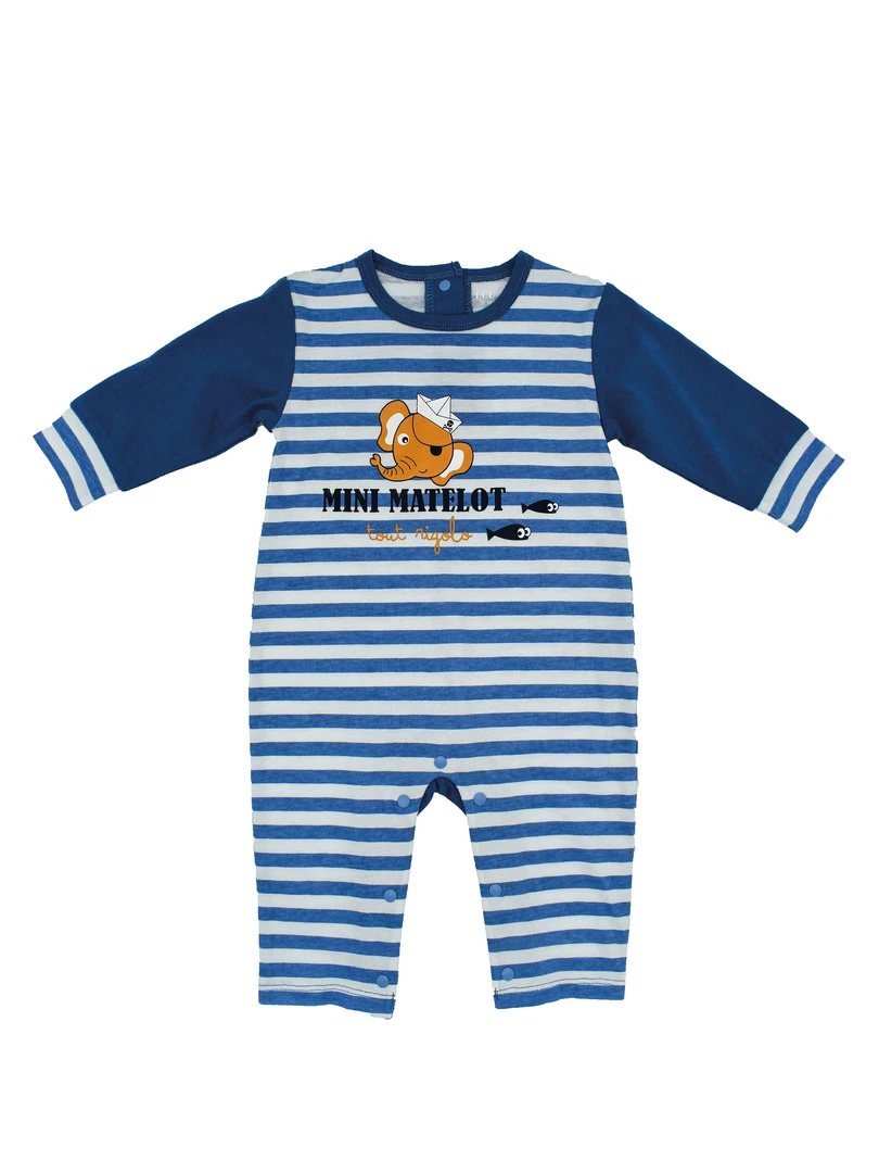 Pyjama Jersey 'petit Moussaillon''doo&bo' bleu marine