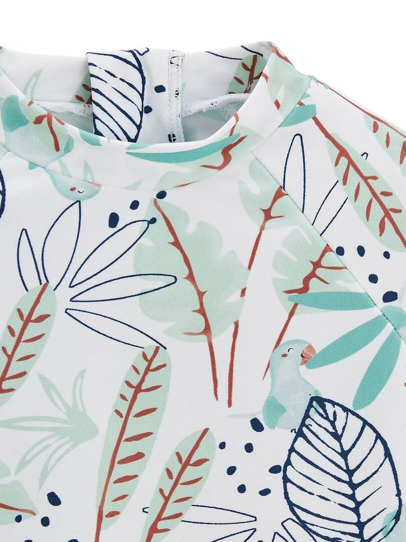 Maillot de bain enfant 2 pièces t shirt de protection UV & boxer Gabon   Vert