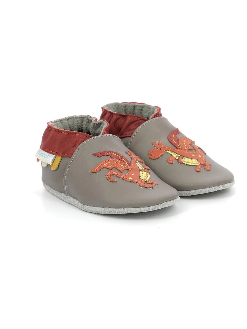 Chaussons Cuir Firetale Gris