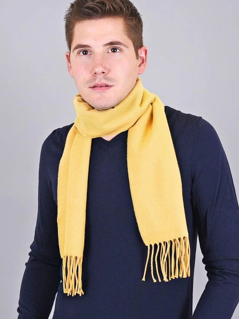 Echarpe Fely Fabriqué en France Jaune clair