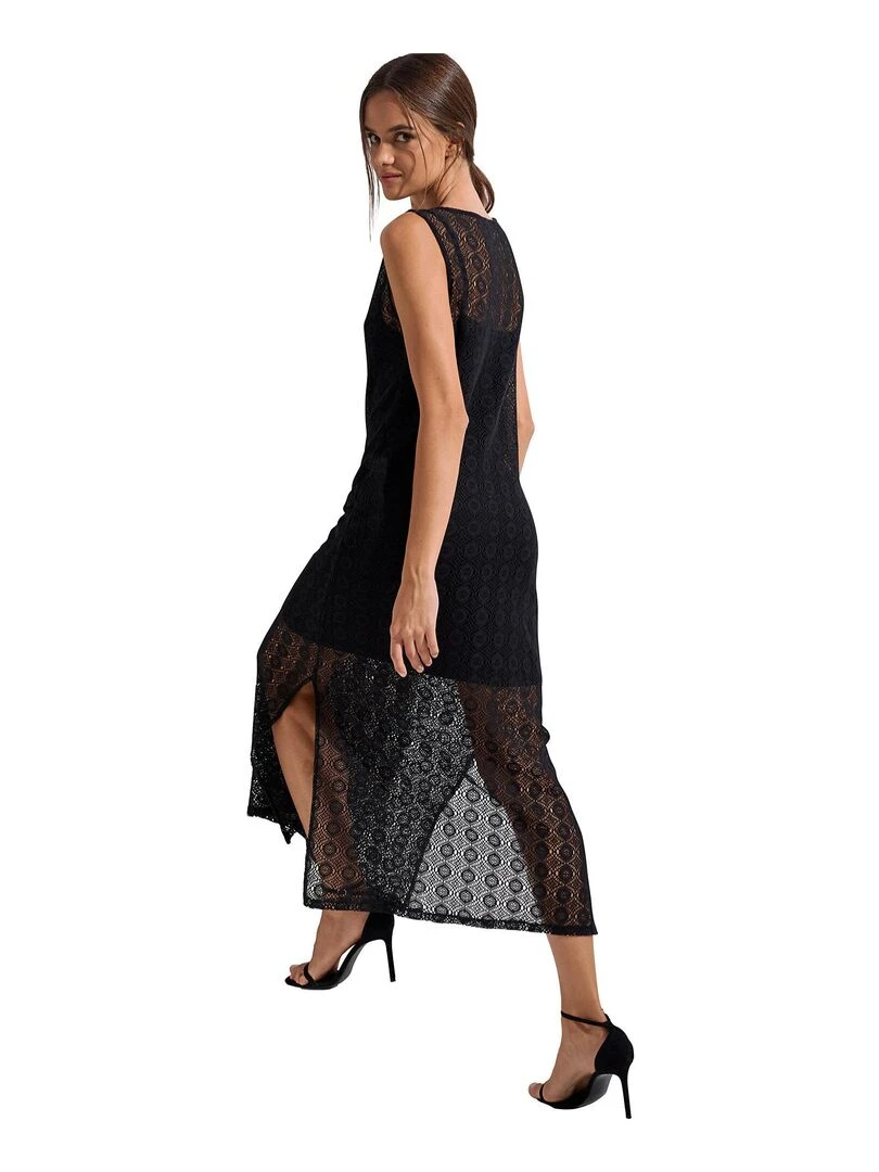 Robe longue estivale sans manches Rimini Noir