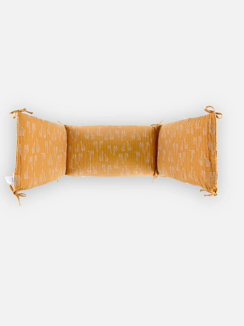 Tour de lit respirant en mousseline BIO  ocre   Noukie's   Jaune