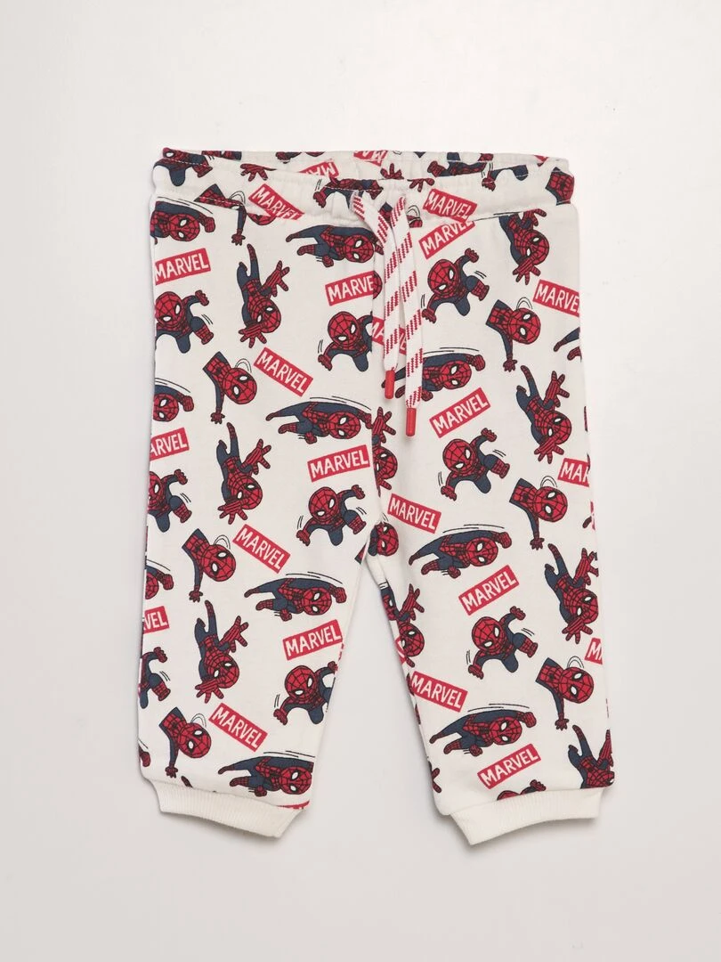 Ensemble jogging 'Spider Man' 'Marvel' sweat + pantalon   2 pièces   BLANC