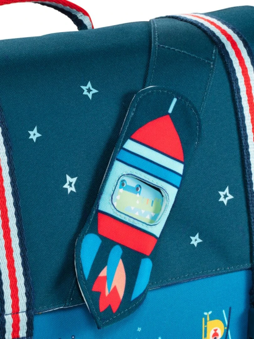 Cartable maternelle fusée En route   Bleu