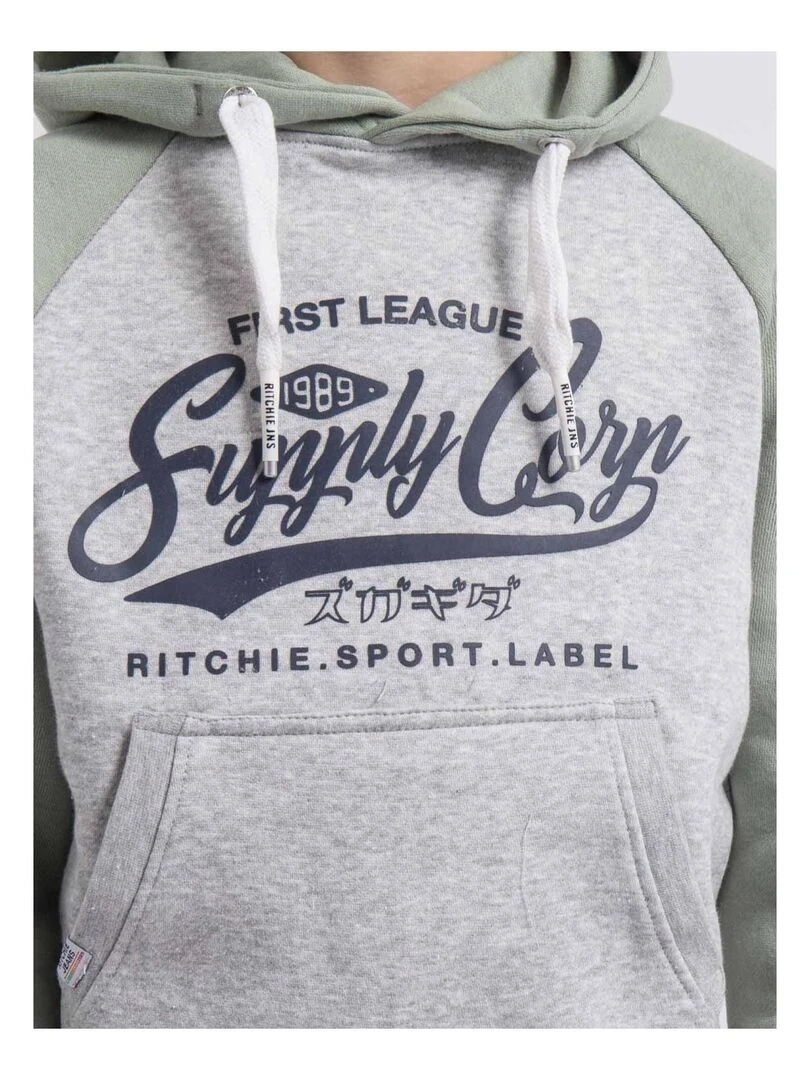 Sweat capuche WANDY J   Vert