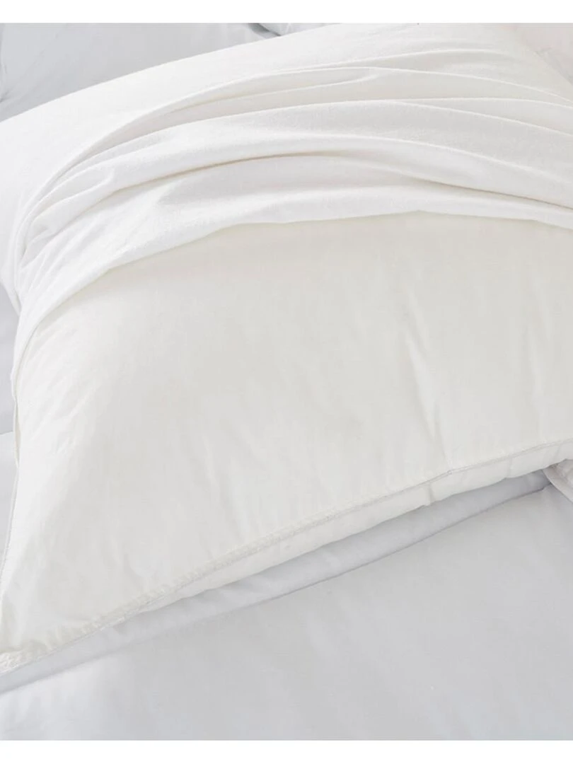 Future Home   Protège oreiller molleton anti acariens impérméable et absorbant en coton   Blanc
