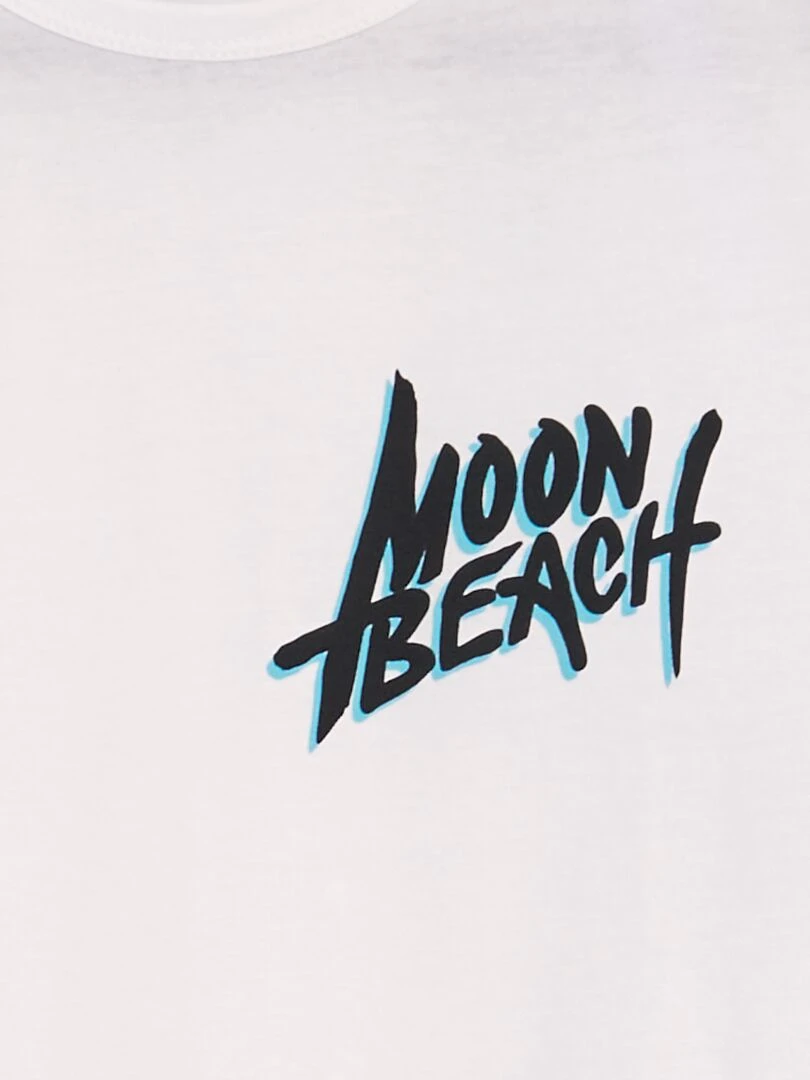 Ensemble pyjama t shirt + short 2 pièces Blanc