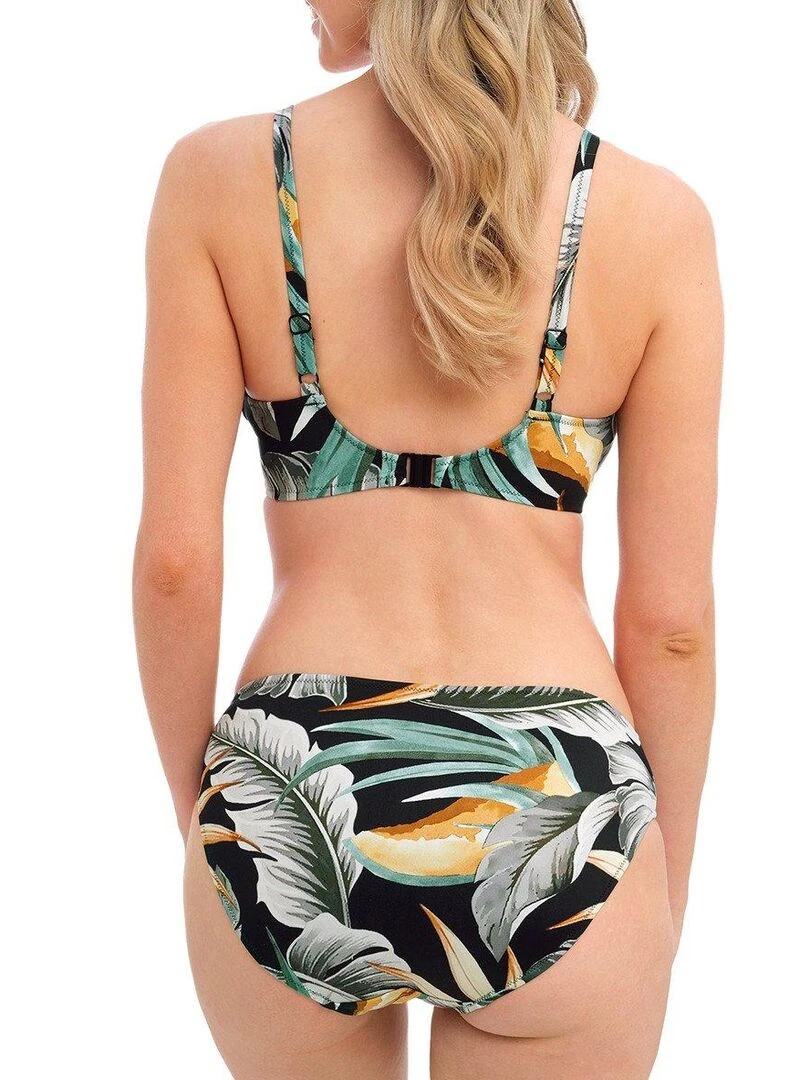 Haut de maillot de bain à armatures Bamboo grove   Noir
