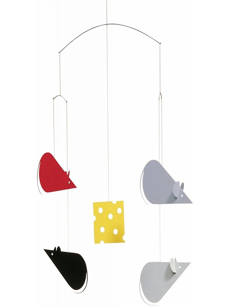 'flensted Mobiles' Cheesemice Rouge Gris Jaune