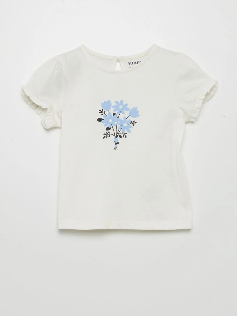 Ensemble legging + t shirt imprimé 2 pièces Bleu