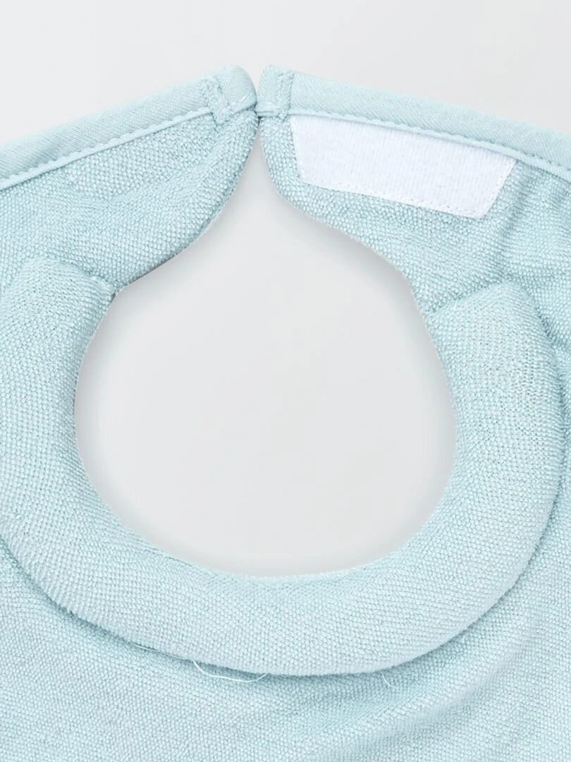 Lot de 2 bavoirs éponge   Bleu