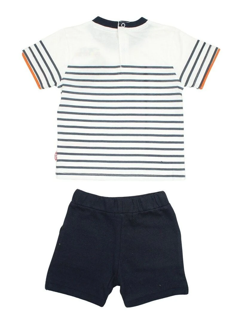 Lee Cooper   Ensemble ​​T shirt short bébé garçon Imprimé Lee Cooper   Bleu marine